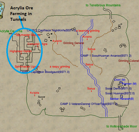 Grimling Forest Acrylia Ore Farming